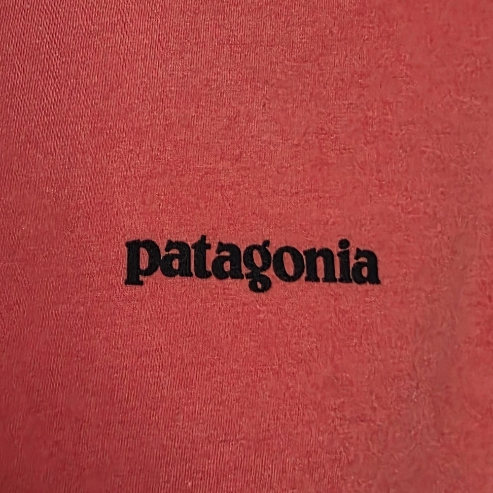 Patagonia Orange Short Sleeve TShirt Save Our Home Planet Size Medium - Picture 4 of 10